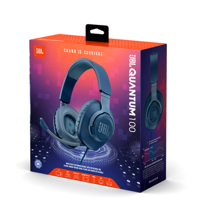 AURICULAR JBL QUANTUM 100 - BLUE - JBLQUANTUM100BLUAM