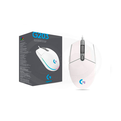 LOGITECH GAMING MOUSE G203 – BLANCO