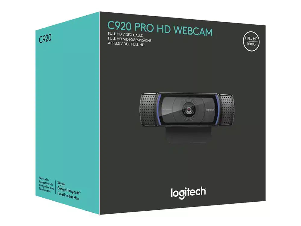 WEBCAM LOGITECH HD PRO C920 - FULL HD 1080P