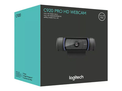 WEBCAM LOGITECH HD PRO C920 - FULL HD 1080P